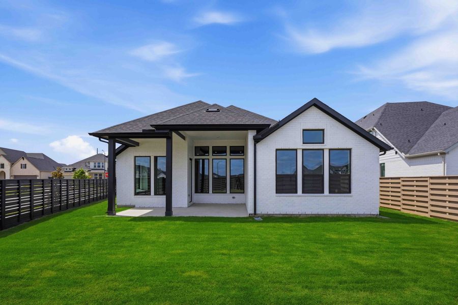 Exterior details and patio area of a home in Austin Point, Richmond (Image 2).