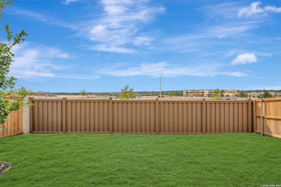 Exterior details and patio area of a home in Mayfair - Select Garden Series, New Braunfels (Image 3).