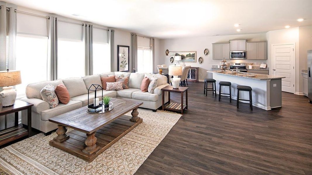 Furnished interior view inside a new home in Preserve at Dove Creek, Statham (Image 16).