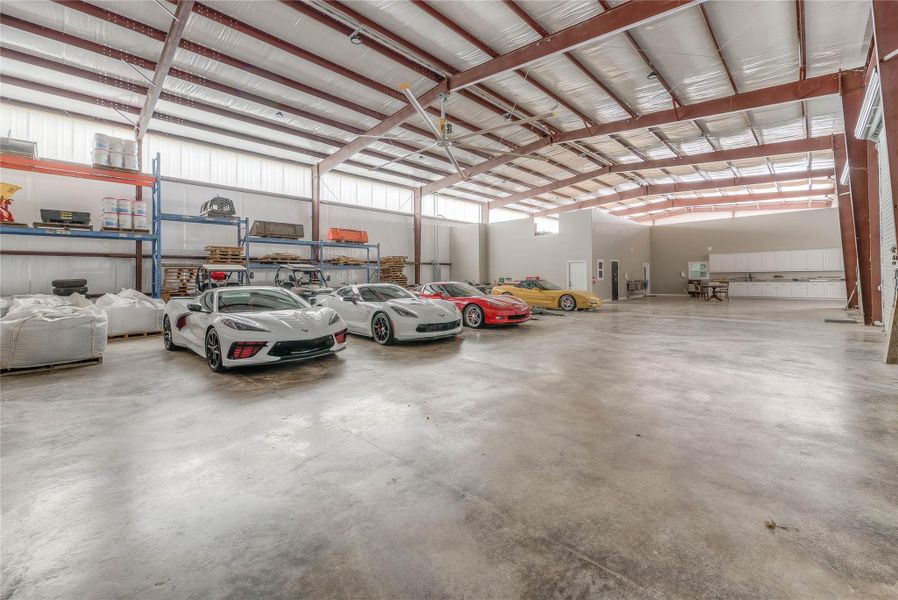 Inside of the 15,000 sqft barndominium (Building A) Inside of the 15,000 sqft barndominium (Building A)