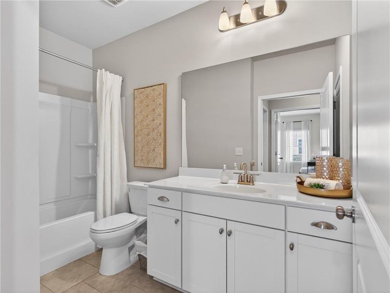 Furnished interior view inside a new home in Creekwood, Powder Springs (Image 25).