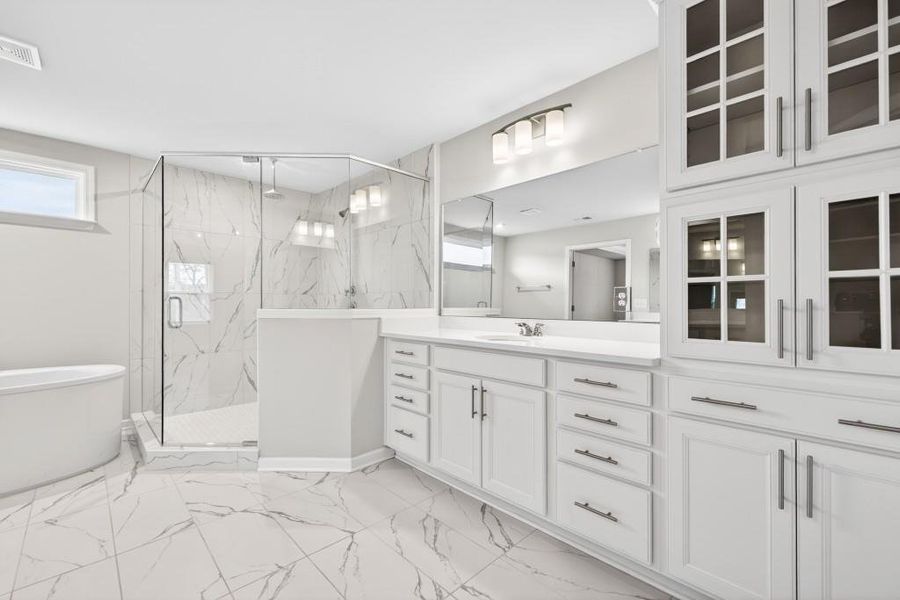 Furnished interior view inside a new home in Reunion, Flowery Branch (Image 18).