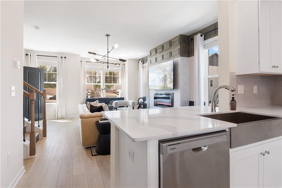 Furnished interior view inside a new home in Daybreak, Newnan (Image 6).