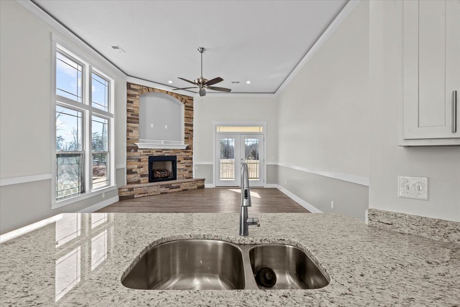 Representative furnished interior of a home built from the Caterina Elite by Enchanted Homes in Tubbs Mountain Estates, Travelers Rest (Image 7).