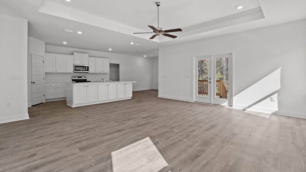 Representative unfurnished interior of a home built from the Camden by D.R. Horton in Owl's Head Farms, Freeport (Image 19).