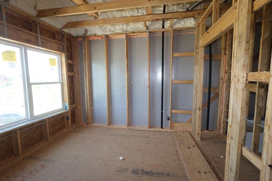 In-progress construction of a new home in Elyson - Grove Row Collection, Katy, TX (Image 6).