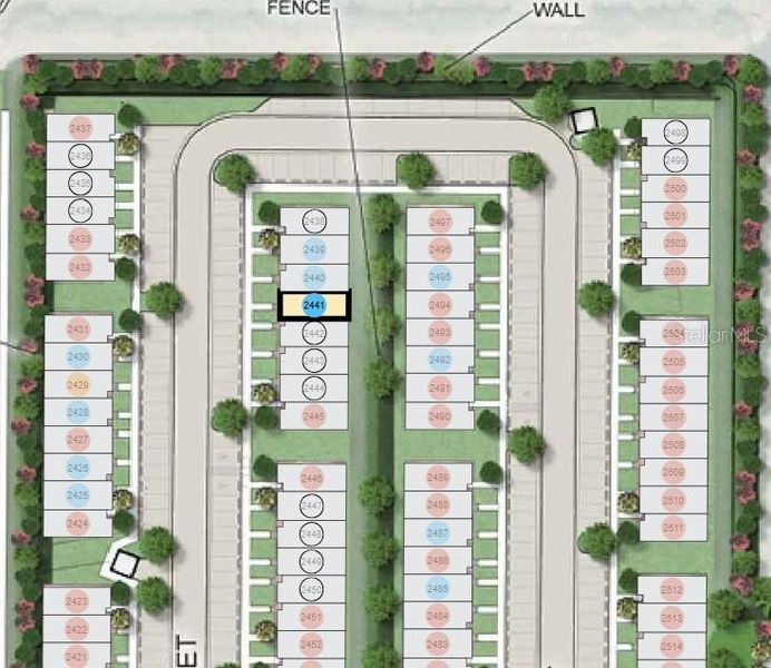 The Townhomes at Skye Ranch ~ Site Map
