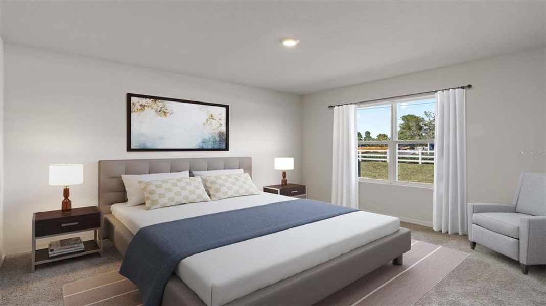 Furnished interior view inside a new home in Oak Leaf Preserve, New Smyrna Beach (Image 8).
