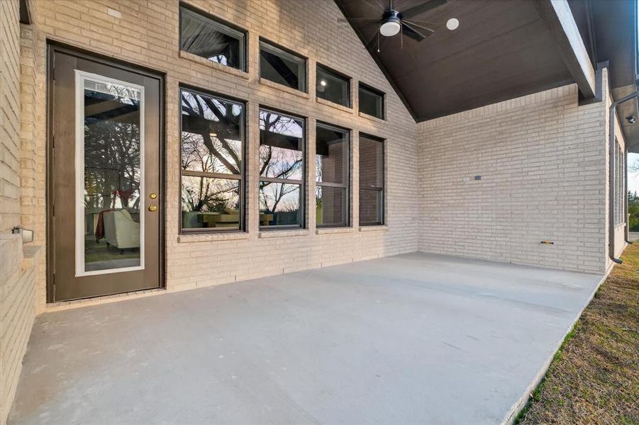 Exterior details and patio area of a home in , Farmersville (Image 28). Exterior details and patio area of a home in , Farmersville (Image 28).