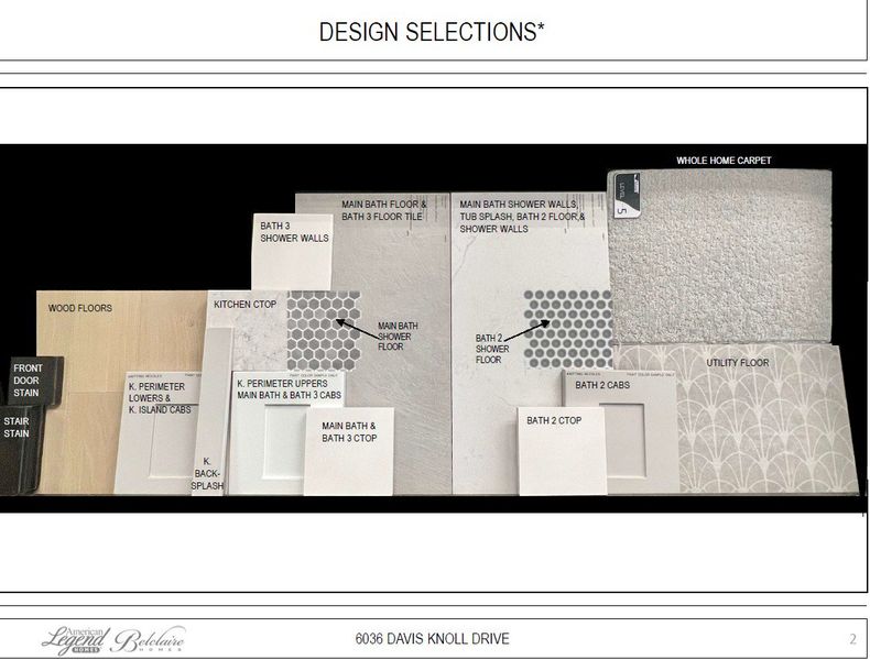 Representative photo of design selections for 6036 Davis Knoll Drive