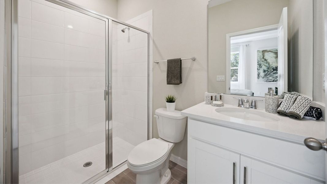 Furnished interior view inside a new home in Kindred, Kissimmee (Image 24).