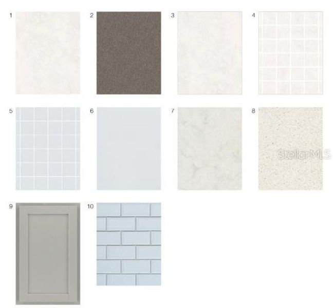 Sample of building materials used in homes in Esplanade at Wellen Park, Englewood (Image 11).