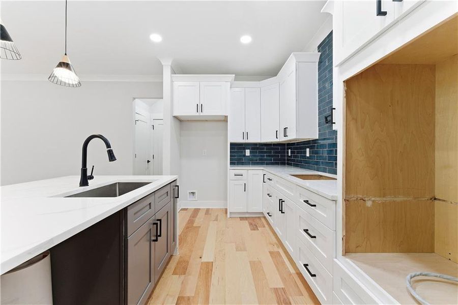 Furnished interior view inside a new home in , Hampton (Image 9).