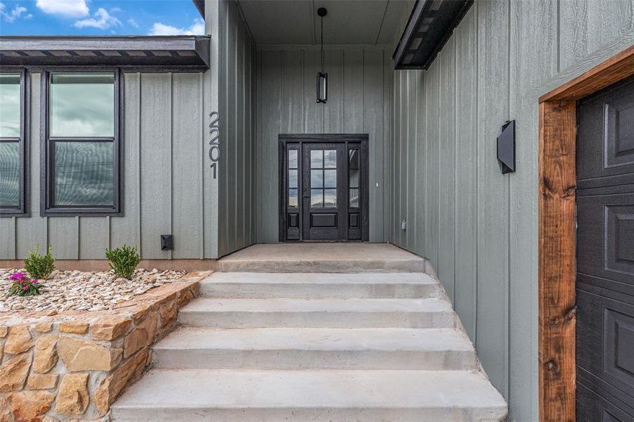 Exterior details and patio area of a home in , Granbury (Image 25).
