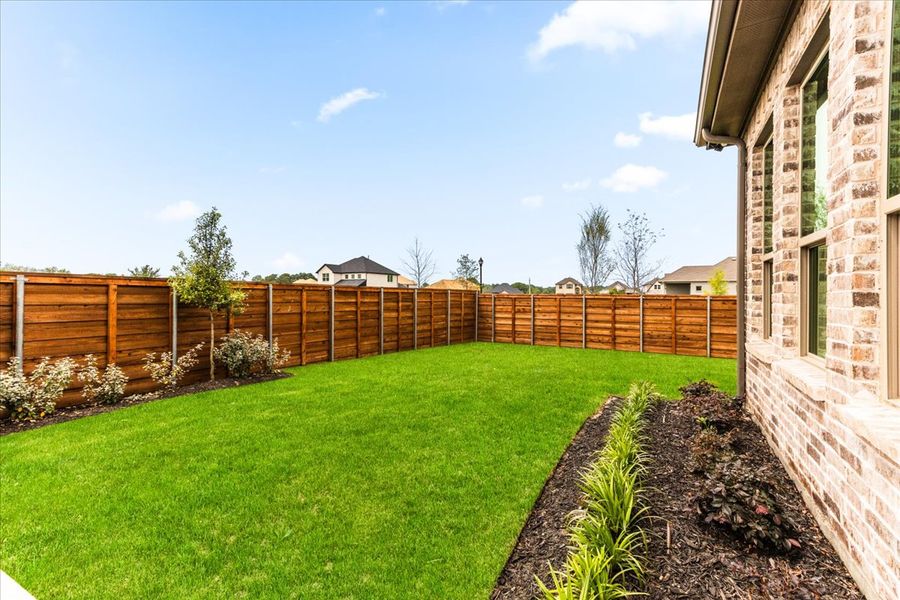 Exterior details and patio area of a home in Solterra Texas, Mesquite (Image 23).
