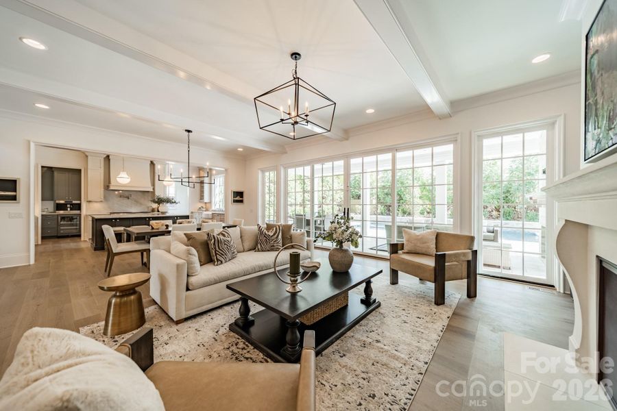 Furnished interior view inside a new home in , Charlotte (Image 25).