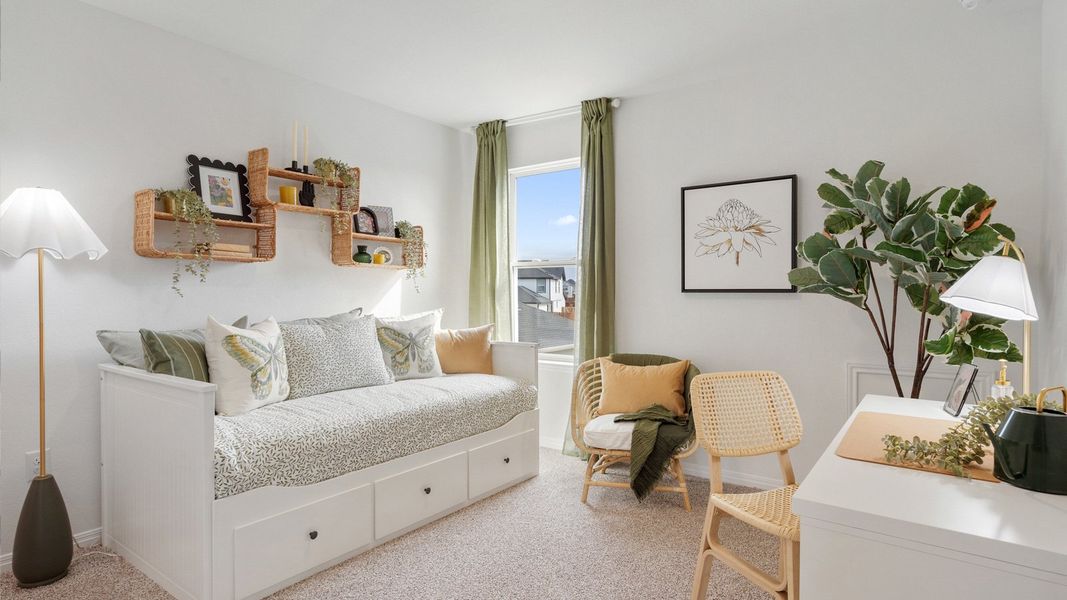 Furnished interior view inside a new home in Avery Centre, Round Rock (Image 37).