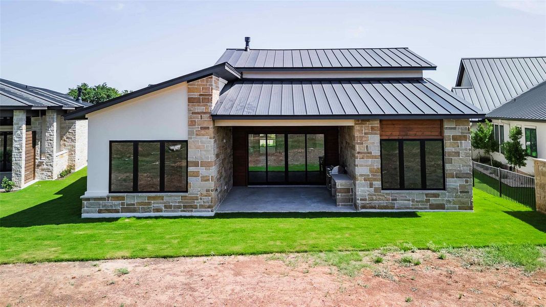 Front exterior of a new home in , Horseshoe Bay, TX, highlighting curb appeal (Image 1). Front exterior of a new home in , Horseshoe Bay, TX, highlighting curb appeal (Image 1).