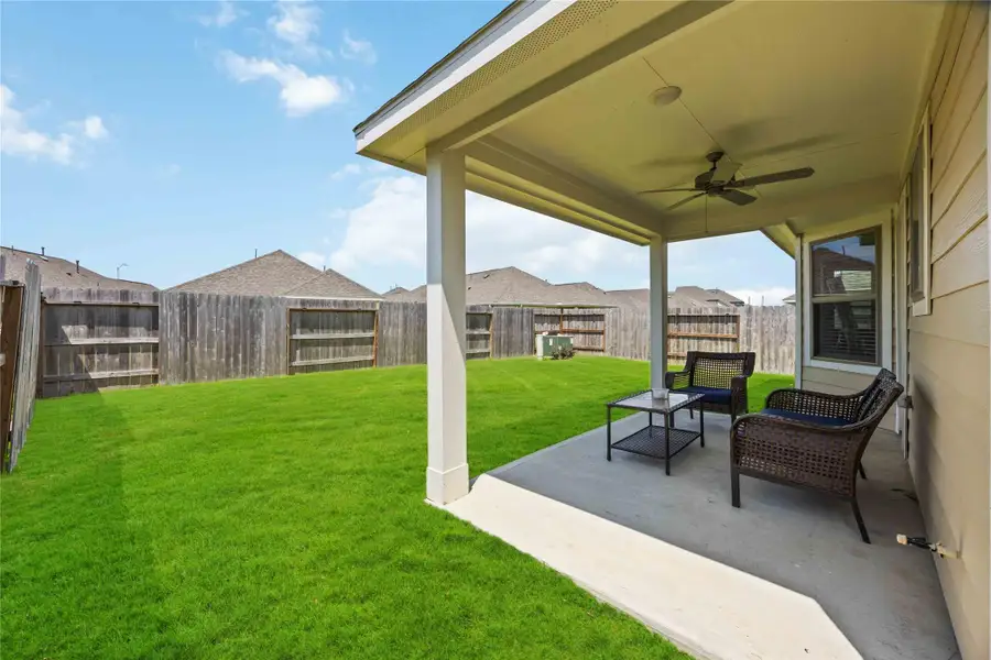 Front exterior of a new home in Marvida, Cypress, TX, highlighting curb appeal (Image 1). Front exterior of a new home in Marvida, Cypress, TX, highlighting curb appeal (Image 1).