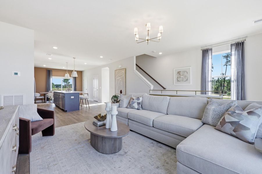 Furnished interior view inside a new home in Westpark at Cane Bay, Summerville (Image 39). Furnished interior view inside a new home in Westpark at Cane Bay, Summerville (Image 39).
