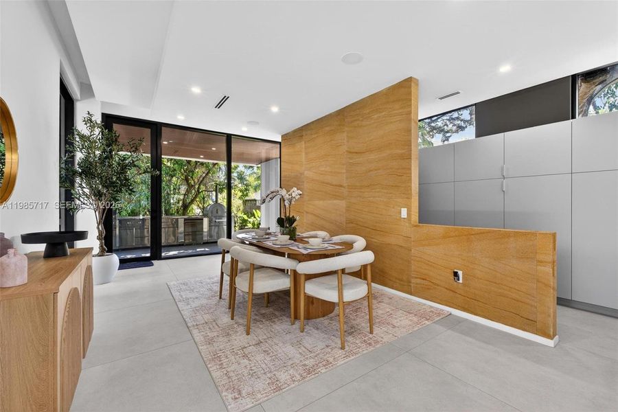 Furnished interior view inside a new home in , Miami (Image 18).