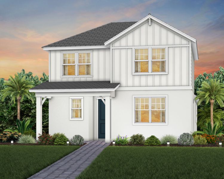 Representative exterior photo of a completed home built from the Kelsey II by Pulte Homes in SeaFlower, Bradenton, FL (Image 12). Representative exterior photo of a completed home built from the Kelsey II by Pulte Homes in SeaFlower, Bradenton, FL (Image 12).
