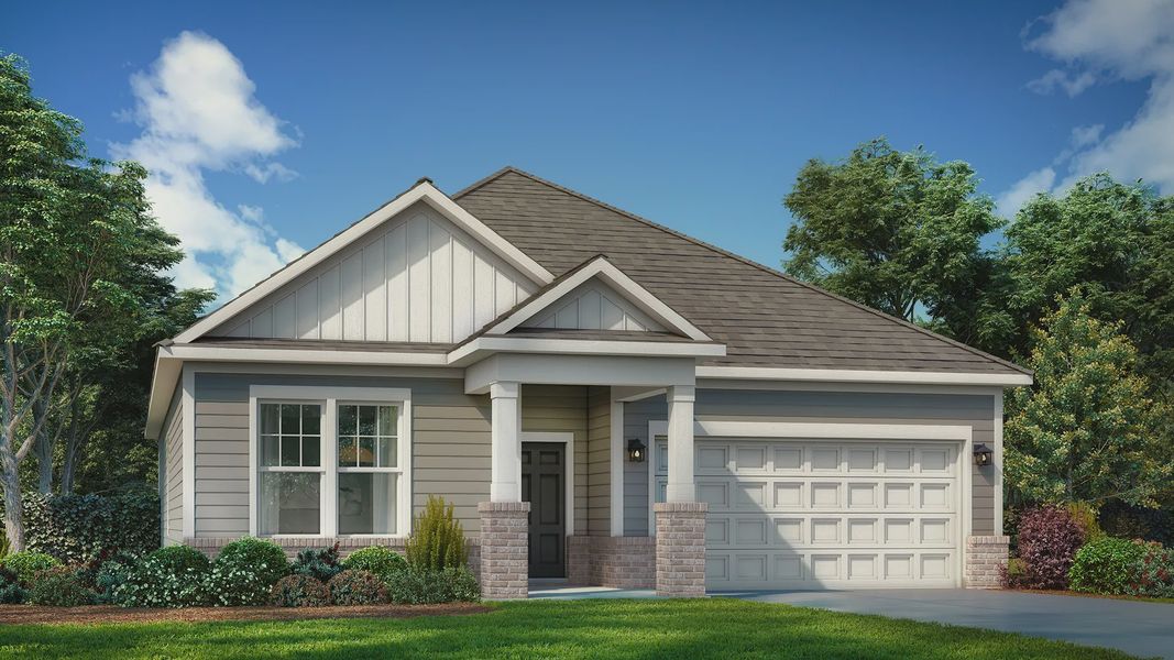 Elevation 5 rendering of the Pendleton home plan by DRB Homes Elevation 5 rendering of the Pendleton home plan by DRB Homes