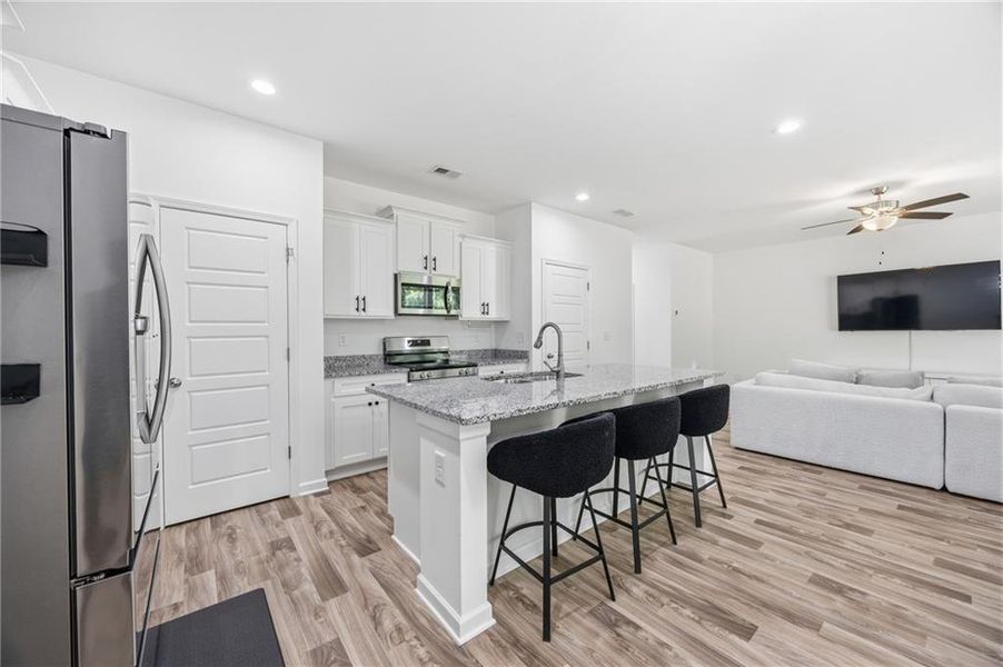 Furnished interior view inside a new home in , Griffin (Image 12).