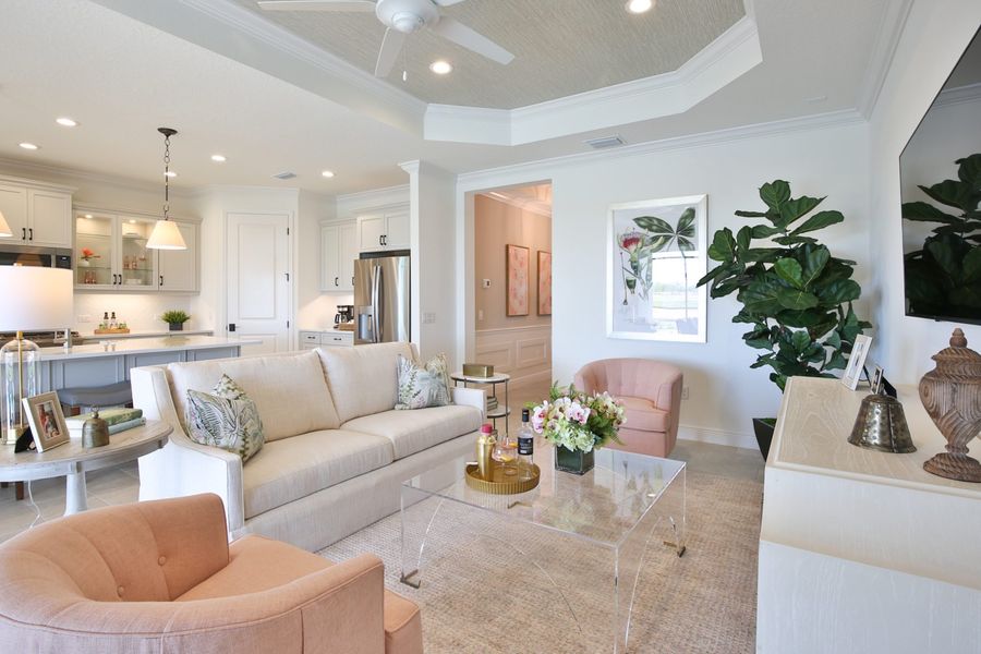 Furnished interior view inside a new home in Palm Grove, Lakewood Ranch (Image 7).