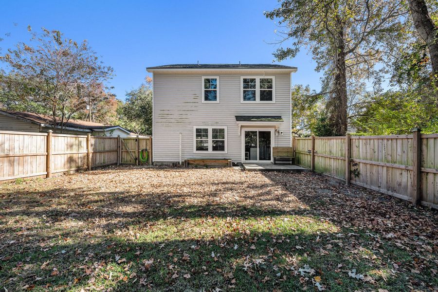Exterior details and patio area of a home in , North Charleston (Image 19).