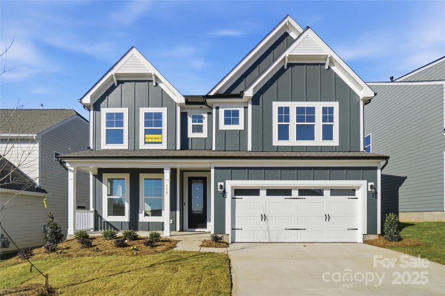 Front exterior of a new home in Summerlin, Mooresville, NC, highlighting curb appeal (Image 2).