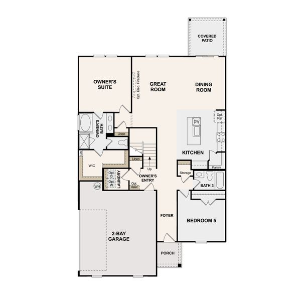 2D floor plan layout of this home in Averitt Landing, Lebanon, TN (Image 3).