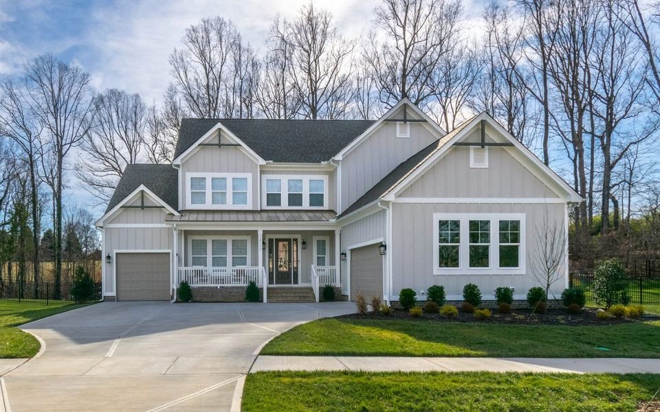 Representative exterior photo of a completed home built from the Chatsworth by Peachtree Residential in White Post on Lake Lanier, Gainesville, GA (Image 1).
