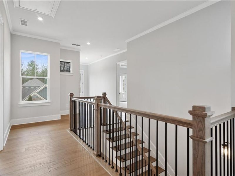 Spacious, unfurnished interior of a new home in The Village at Towne Lake, Woodstock (Image 67).
