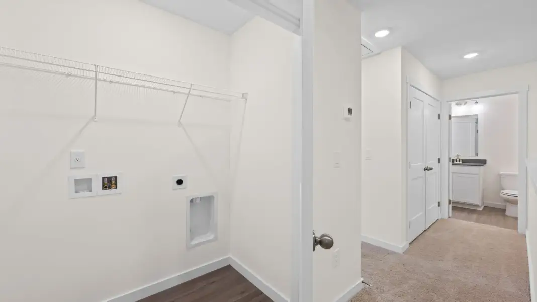 Representative unfurnished interior of a home built from the Tatum Townhome by D.R. Horton in Cherokee Overlook, Sevierville (Image 19).