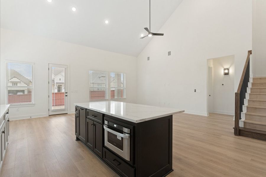 Furnished interior view inside a new home in Sauls Ranch, Round Rock (Image 6).