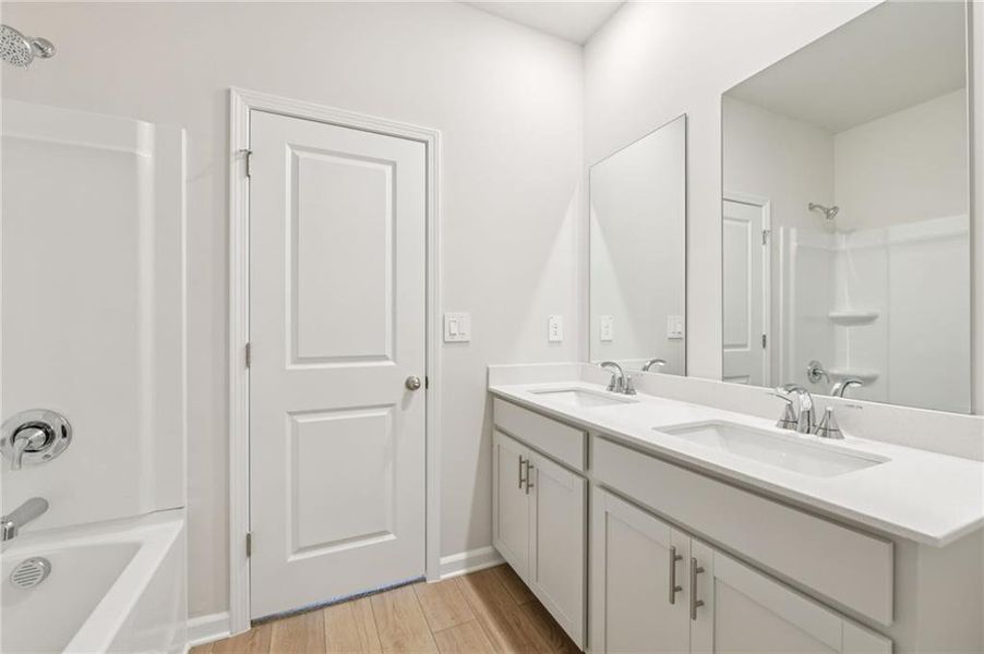 Furnished interior view inside a new home in Preserve at Mountain Creek, Pendergrass (Image 17).
