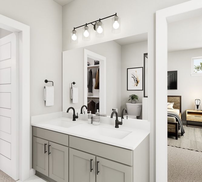 Representative furnished interior of a home built from the Scarbrough by Tri Pointe Homes in Paley Park at Easton Park, Austin (Image 13). Representative furnished interior of a home built from the Scarbrough by Tri Pointe Homes in Paley Park at Easton Park, Austin (Image 13).