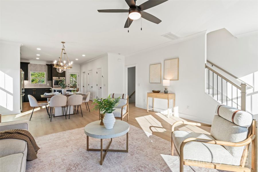 Furnished interior view inside a new home in , Fort Mill (Image 17).