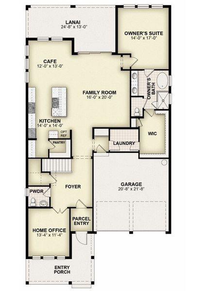 2D floor plan layout for the Eliot by Rockwell Homes in Northlake at Ovation, Winter Garden, FL (Image 7). 2D floor plan layout for the Eliot by Rockwell Homes in Northlake at Ovation, Winter Garden, FL (Image 7).