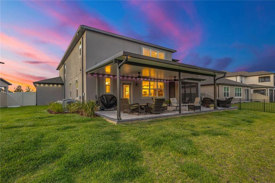 Exterior details and patio area of a home in , Wesley Chapel (Image 44).