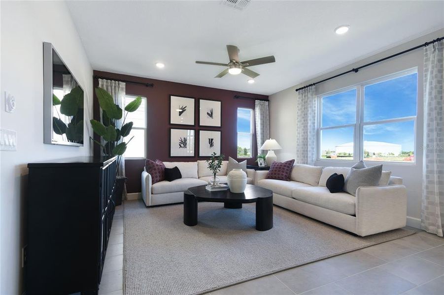 Furnished interior view inside a new home in Seaport Village, Tavares (Image 14). Furnished interior view inside a new home in Seaport Village, Tavares (Image 14).