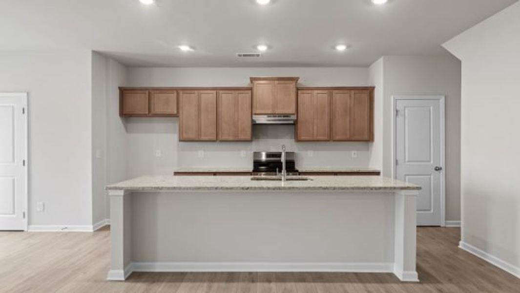 Representative furnished interior of a home built from the Turner by Piedmont Residential in Owen Preserve, Canton (Image 3).