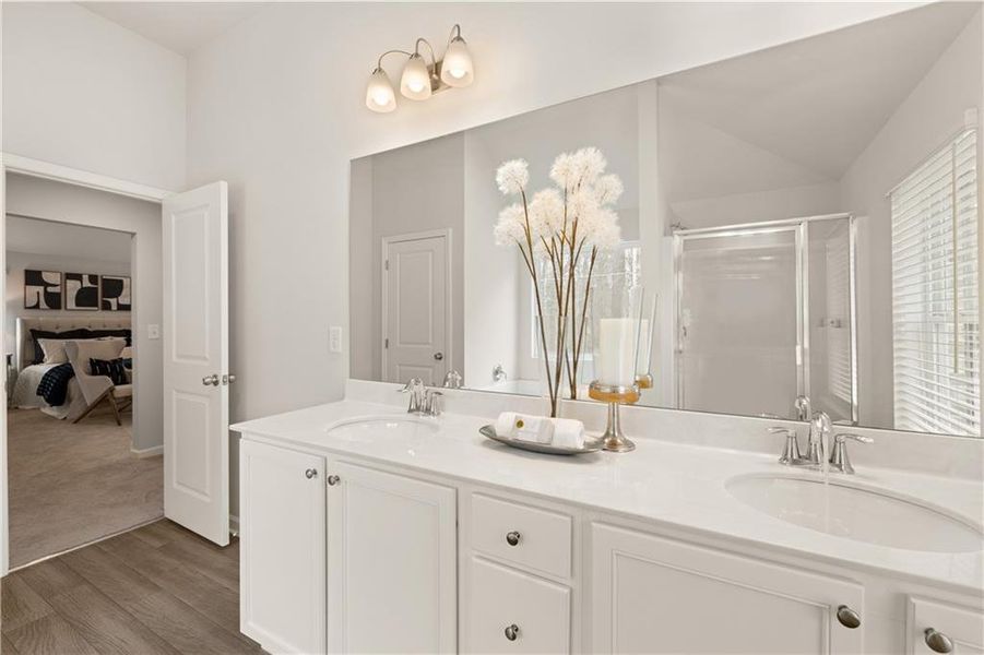 Furnished interior view inside a new home in Hillbrooke Preserve, Conyers (Image 26).