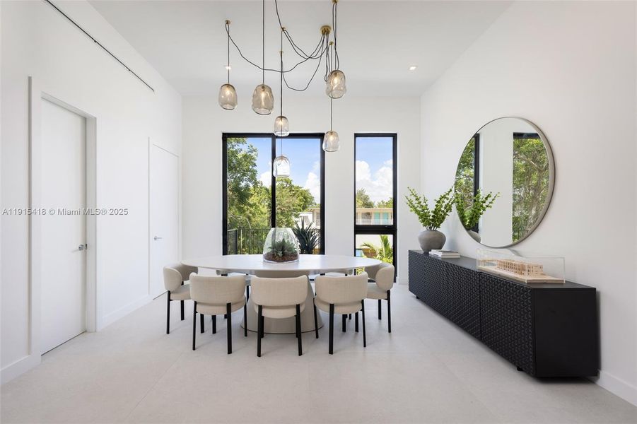 Furnished interior view inside a new home in , Miami (Image 31).