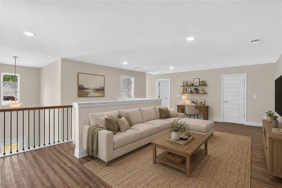 Furnished interior view inside a new home in , Snellville (Image 8). Furnished interior view inside a new home in , Snellville (Image 8).
