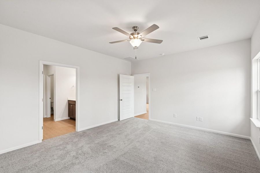 The Georgetown II- Primary Suite. Home under construction, photo used for illustrative purposes only, colors and options will vary.