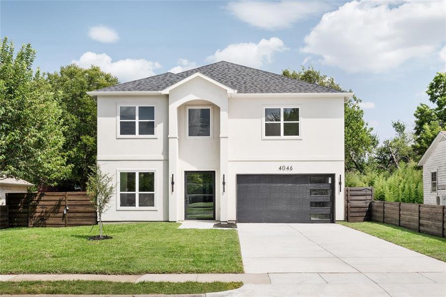 Front exterior of a new home in , Dallas, TX, highlighting curb appeal (Image 21). Front exterior of a new home in , Dallas, TX, highlighting curb appeal (Image 21).