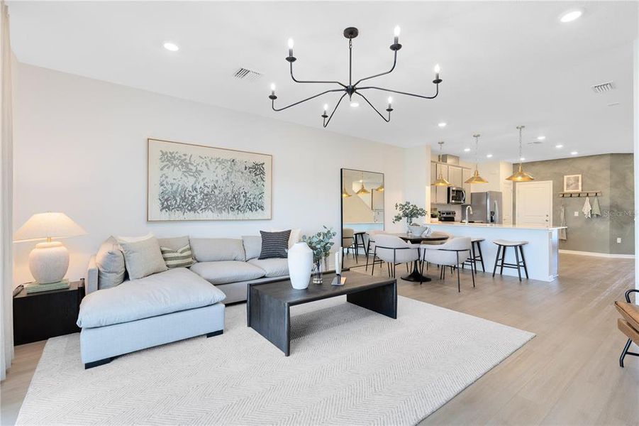 Furnished interior view inside a new home in , Davenport (Image 6).