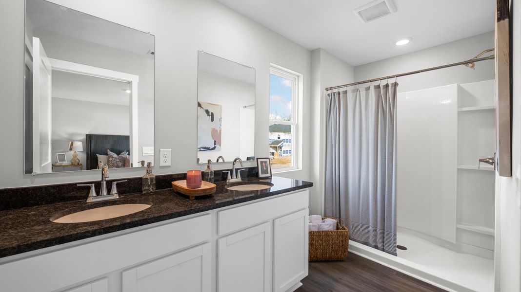 Furnished interior view inside a new home in Bayview at Harbor Crest, Ooltewah (Image 19). Furnished interior view inside a new home in Bayview at Harbor Crest, Ooltewah (Image 19).